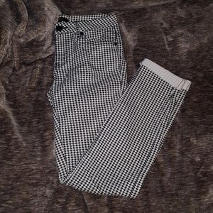 Houndstooth Pattern Skinny Jeans / Pants